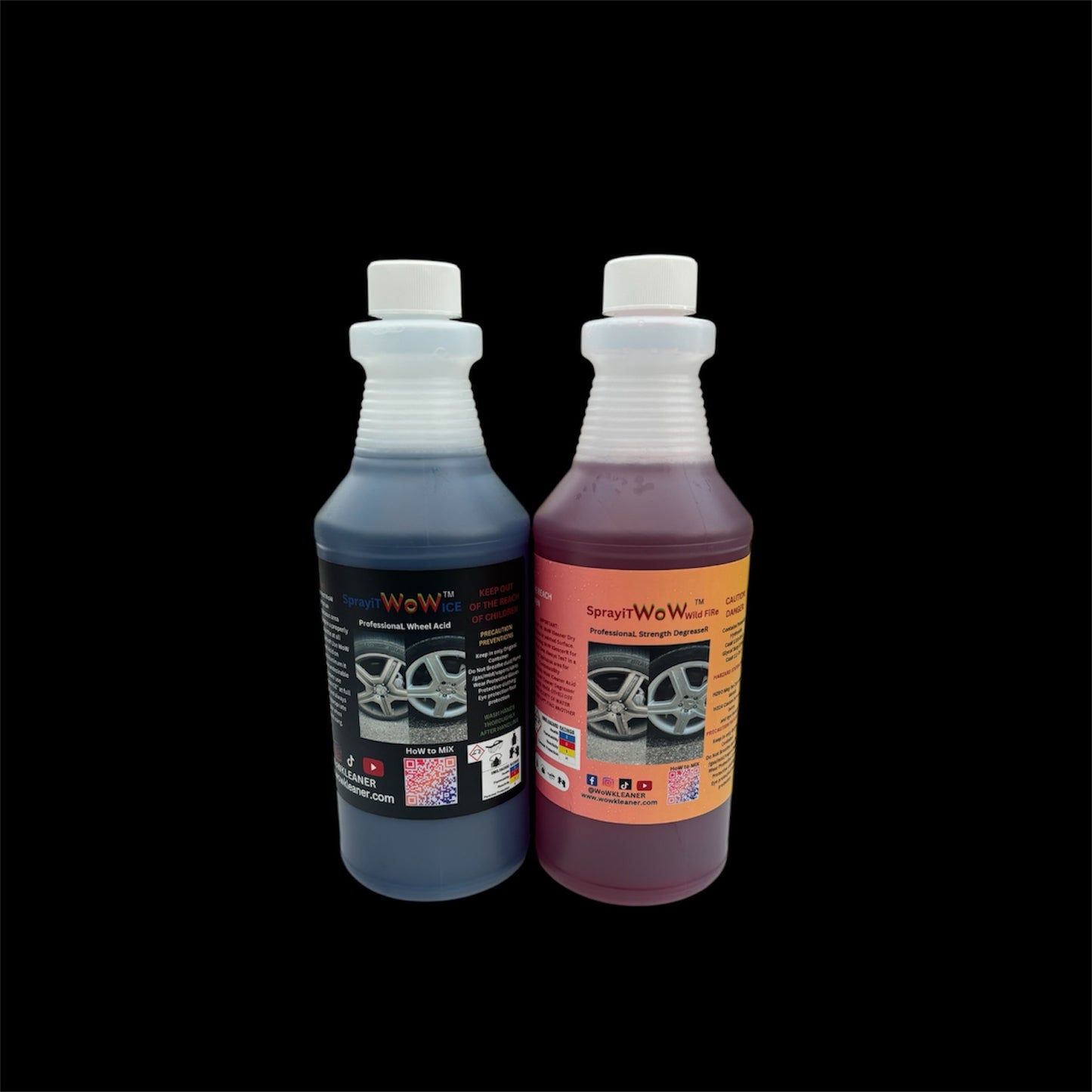 WoW WheeL KLeaneR 2X Strength 32oz Set