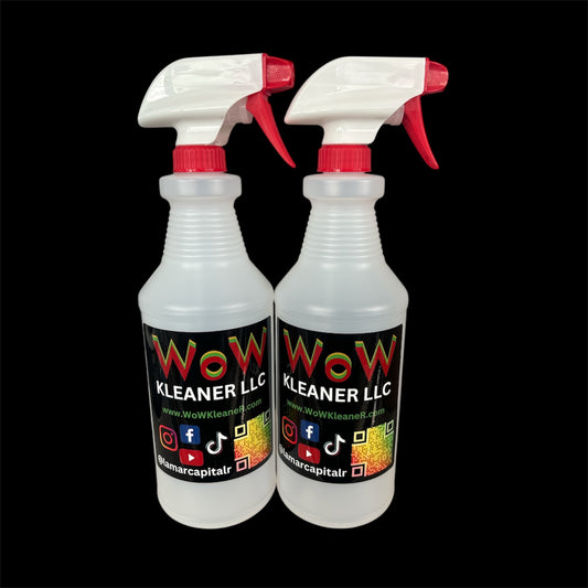2 Empty Bottles w/ sprayer for chemicals
