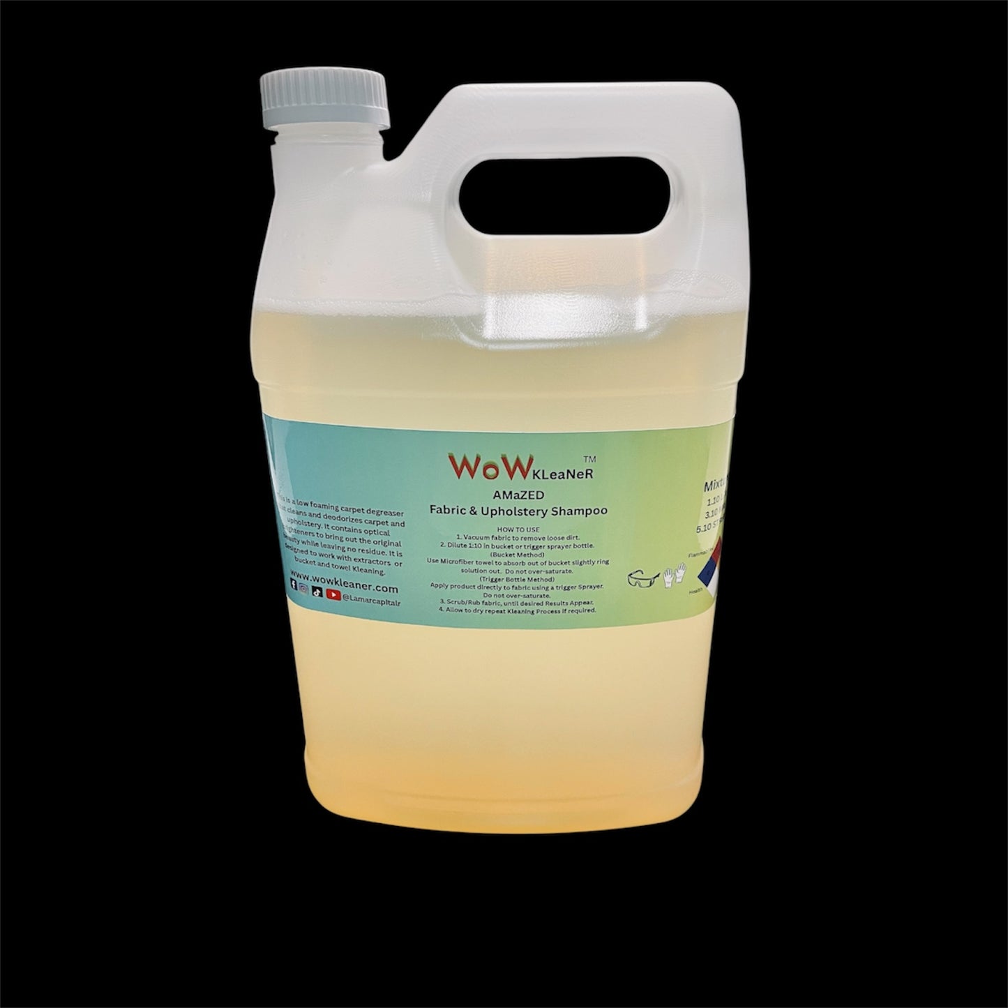 AMaZED Fabric and Upholstery Shampoo Gallon (Super Concentrated)(4-32oz bottles)